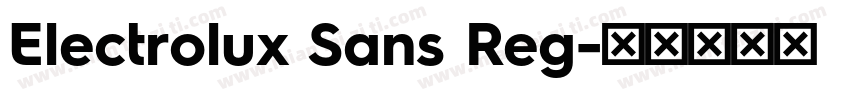 Electrolux Sans Reg字体转换